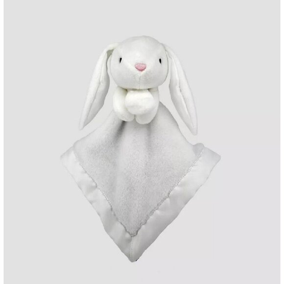 Carter's Just One You White Bunny Plush Lovey Pink Blue Floral   Blanket - Picture 3 of 7